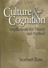 book Culture and cognition: Implications for theory and method