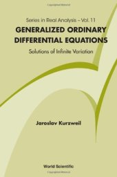 book Generalized Ordinary Differential Equations: Not Absolutely Continuous Solutions