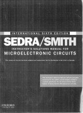 book Instructor's Solution Manual for Microelectronic Circuits, International 6th Edition