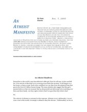 book An Atheist Manifesto