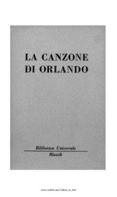 book La canzone di Orlando