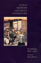 book Early Modern Japanese Literature: An Anthology, 1600-1900