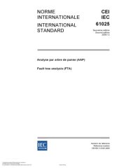 book INTERNATIONAL STANDARD CEI IEC 61025 - Fault tree analysis (FTA)