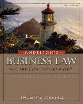 book Anderson's Business Law and the Legal Environment, Comprehensive Volume