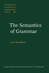 book The Semantics of Grammar