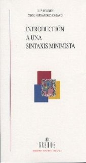 book Introduccion a Una Sintaxis Minimista