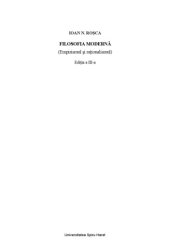 book Filosofia moderna (Empirismul si rationalismul)