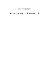 book Actiunea sociala eficienta