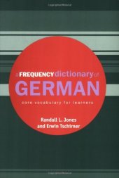 book A Frequency Dictionary of German: Core Vocabulary for Learners