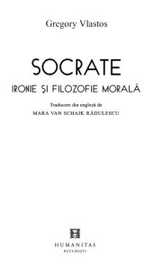 book Socrate~ Ironie si filozofie morala