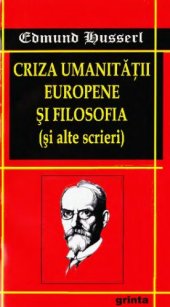 book Criza umanitatii europene si filosofia