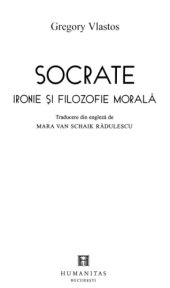 book Socrate~ Ironie si filozofie morala