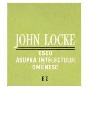 book Eseu asupra intelectului omenesc, vol. 2