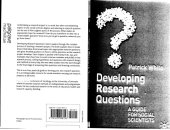 book Developing Research Questions: a Guide for Social Sciences