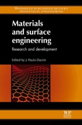 book Materials and surface engineering: Research and development