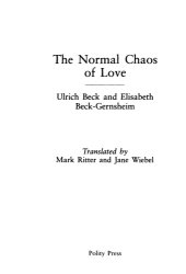 book The Normal Chaos of Love