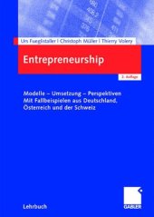 book Entrepreneurship Modelle - Umsetzung - Perspektiven ; mit Fallbeispielen aus Deutschland, Österreich und der Schweiz