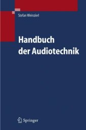 book Handbuch der Audiotechnik