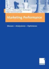 book Marketing Performance : Messen, Analysieren, Optimieren