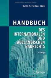 book Handbuch des internationalen und ausländischen Baurechts