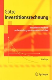 book Investitionsrechnung: Modelle und Analysen zur Beurteilung von Investitionsvorhaben