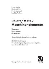 book Roloff / Matek Maschinenelemente : Normung, Berechnung, Gestaltung