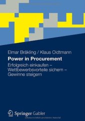 book Power in Procurement: Erfolgreich einkaufen - Wettbewerbsvorteile sichern - Gewinne steigern