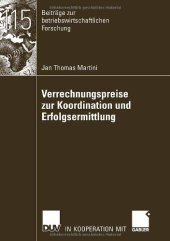 book Verrechnungspreise zur Koordination und Erfolgsermittlung