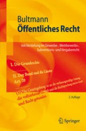 book Öffentliches Recht: mit Vertiefung im Gewerbe-, Wettbewerbs-, Subventions- und Vergaberecht