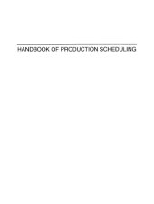 book Handbook of production scheduling