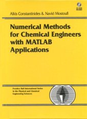 book Numerical methods for chemical engineers with MATLAB applications