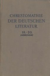 book Chrestomathie der deutschen Literatur 18-20 Jahrhundert / Хрестоматия по немецкой литературе 18-20 веков