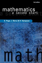 book Mathematics: A Second Start