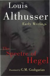 book The Spectre of Hegel: Early Writings