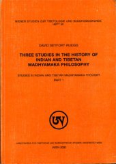 book Three Studies in the History of Indian and Tibetan Madhyamaka