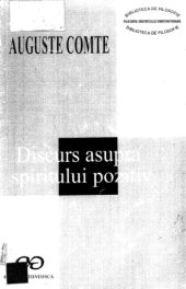 book Discurs asupra spiritului pozitiv