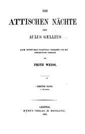 book Die attischen Nächte des Aulus Gellius