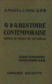 book Histoire contemporaine depuis le milieu du XIXᵉ siècle jusqu’à 1939