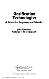 book Gasification Technologies - A Primer for Engineers and Techs