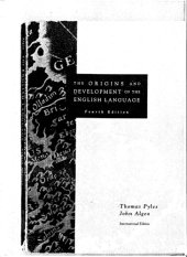 book The Origins and Development of the English Language