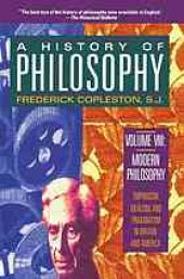 book A History of Philosophy [Vol VIII]. Modern philosophy, empiricism, idealism, and pragmatism in Britain and America