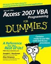 book Access 2007 VBA programming for dummies