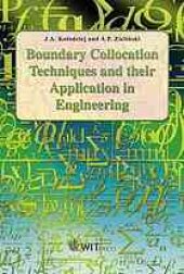 book Boundary collocation techniques and their application in engineering