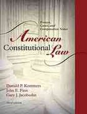 book American constitutional law : essays, cases, and comparative notes [V. 2]