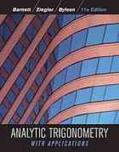 book Analytic trigonometry with applications