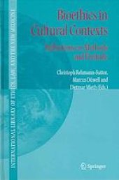 book Bioethics in cultural contexts : reflections on methods and finitude