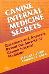 book Canine internal medicine secrets