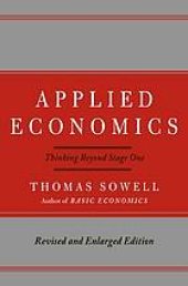 book Applied economics : thinking beyond stage one