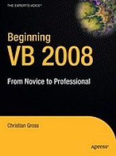 book Beginning VB 2008 : from novice to professional