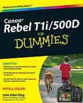 book Canon EOS Rebel T1i/500D for dummies